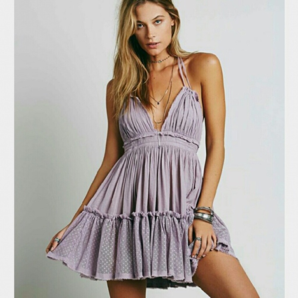 Free People 100 degree lilac mini dress xs